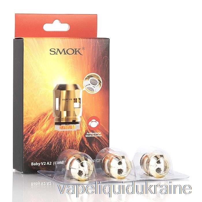 Vape Liquid Ukraine SMOK TFV8 Baby V2 Replacement Coils 0.2ohm Baby V2 A2 Dual Coils (Gold)